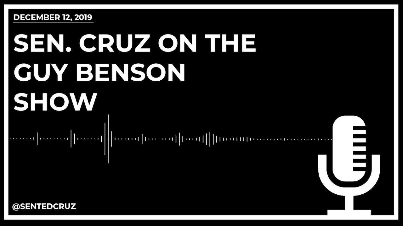 Sen. Cruz on the Guy Benson Show Discussing Impeachment