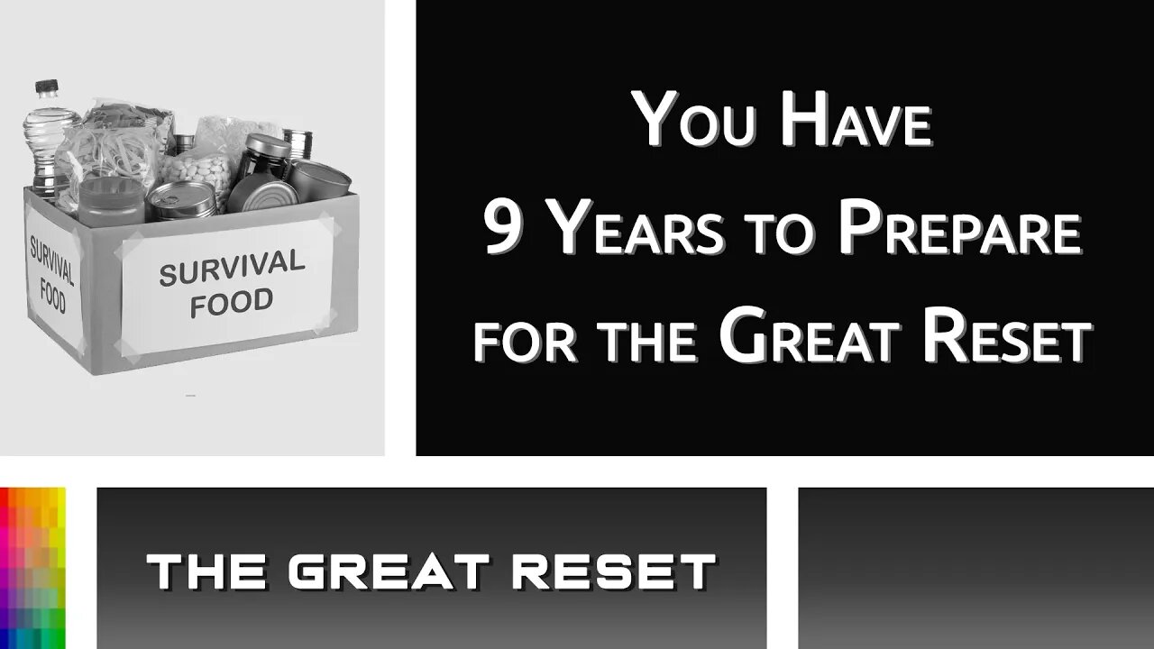 [The Great Reset] You Have 9 Years to Prepare for the Great Reset