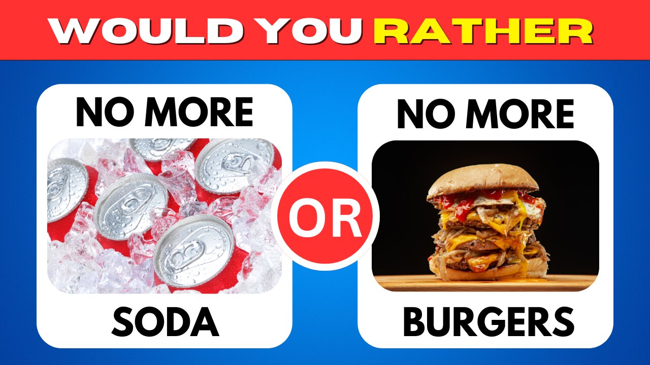 Would You Rather Quiz | Junk Food Edition