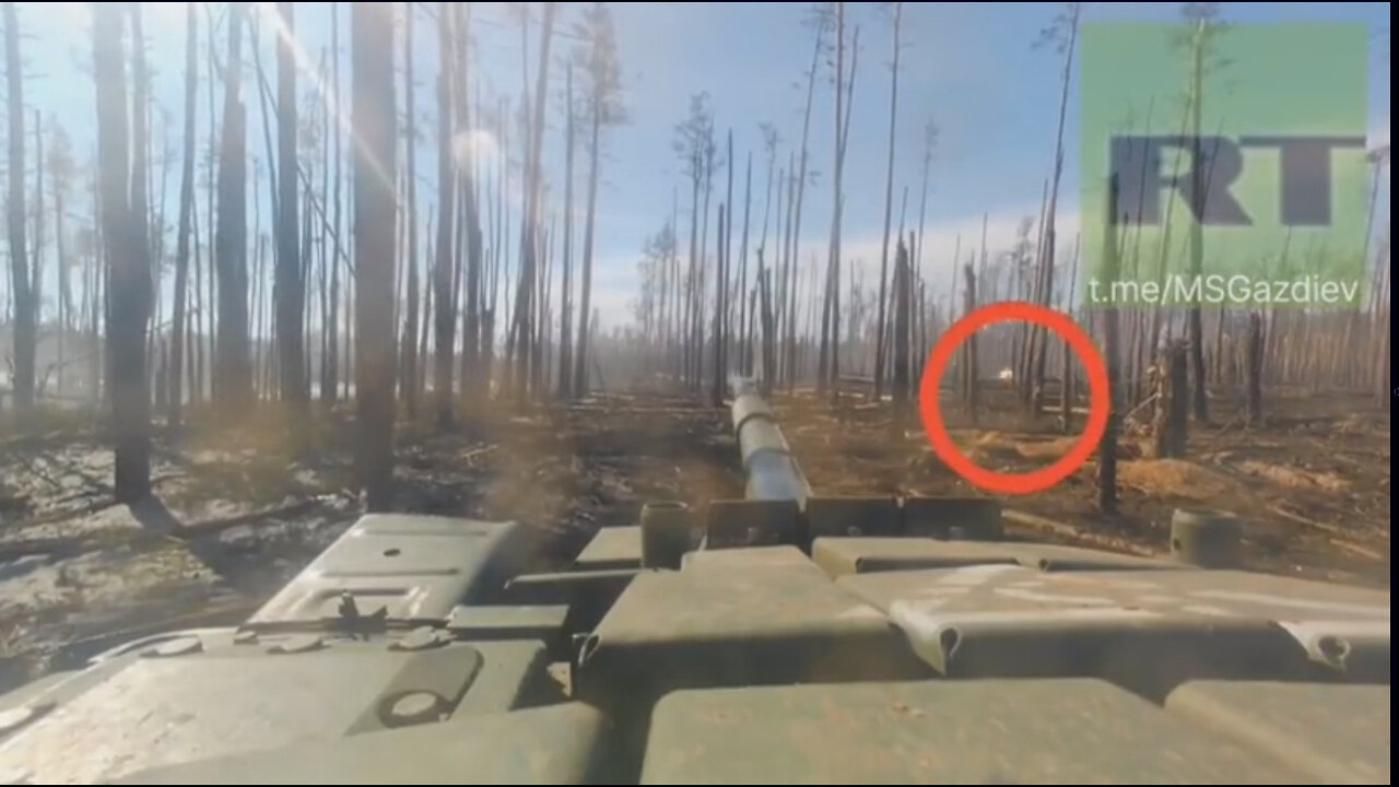 West of Kremennaya: Hot combat action of the Russian T-72 tank