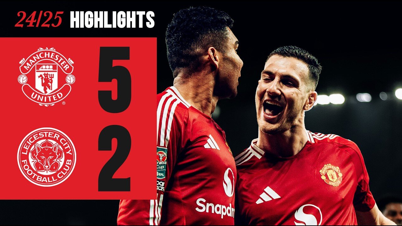 FIVE-STAR PERFORMANCE ⭐️ | Man Utd 5-2 Leicester | Highlights