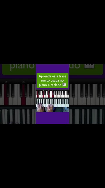 Aprenda essa frase muito usada no piano e teclado 🎹