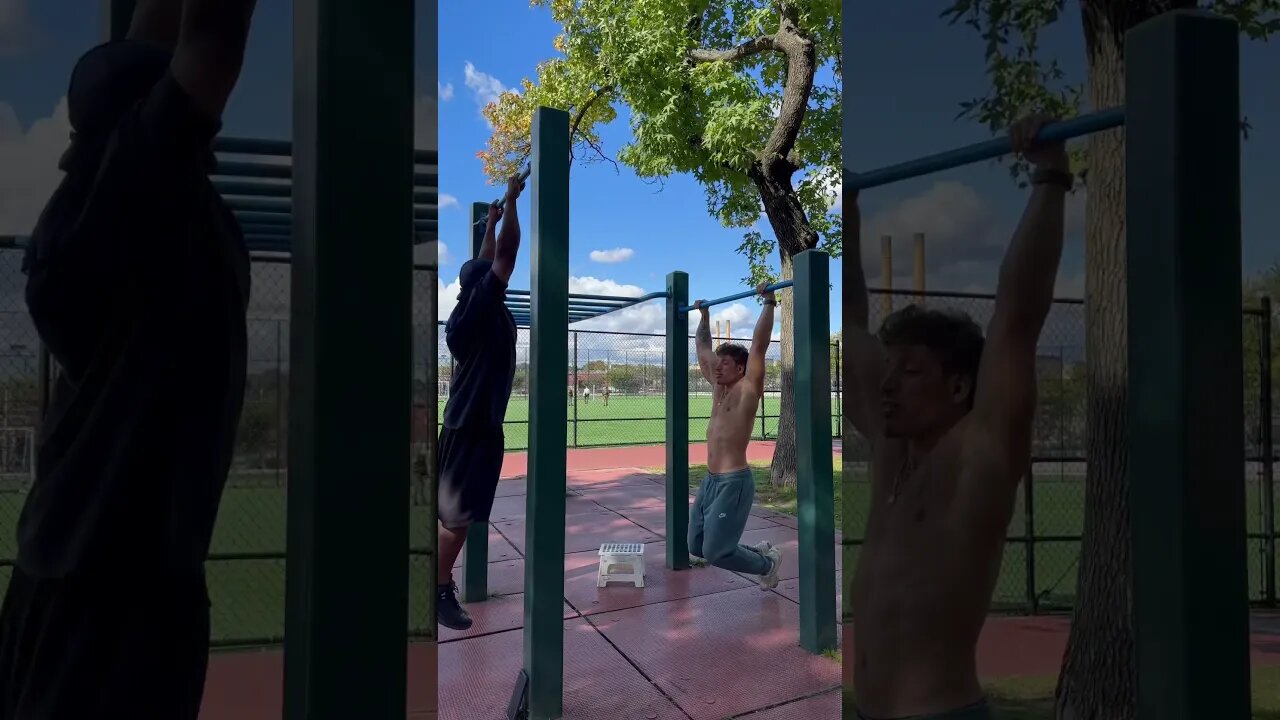 Partner PULL UP Burnout Sets | FATIGUED REPS #muscleup #pullups #calisthenics