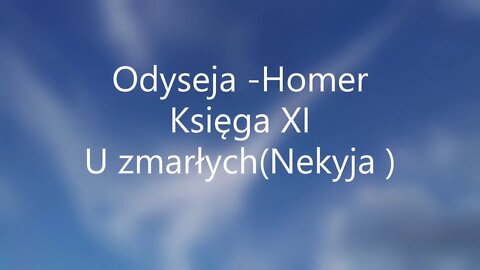 Odyseja - Homer Księga XI audiobook
