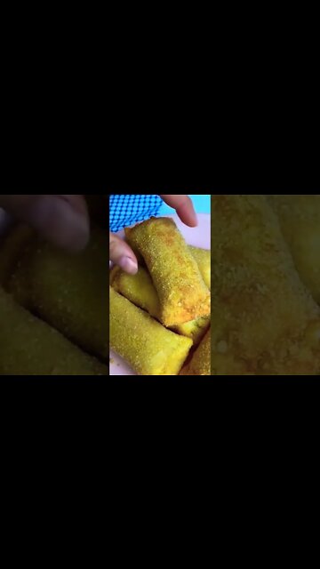 ENROLADINHO COM MASSA DE PASTEL 😱🤤 | Receitas #Shorts