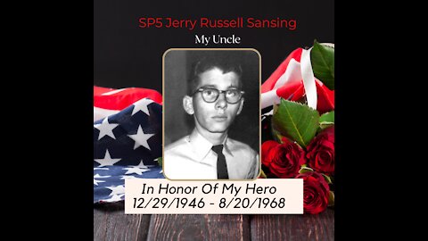 Vietnam War Hero Gone 53 Years 8/20/1968 ~ My Hero Who Didn't Make It Back Home!