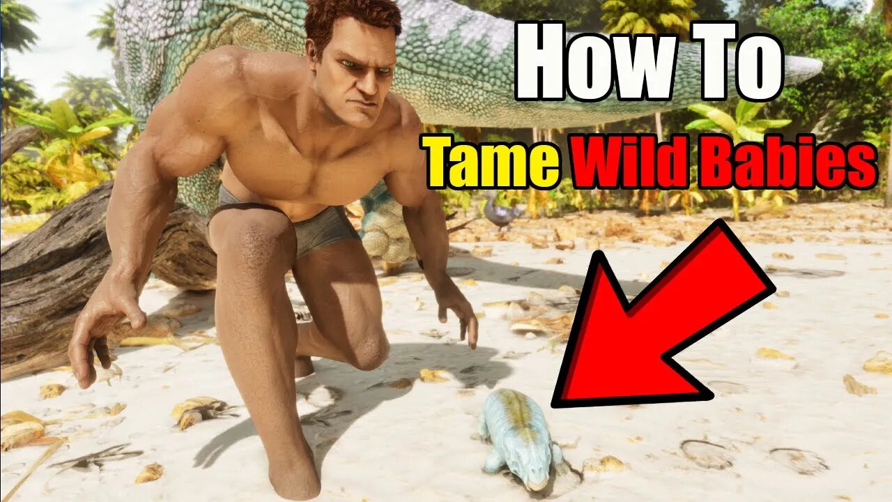 How To TAME WILD BABIES In ARK ASCENDED