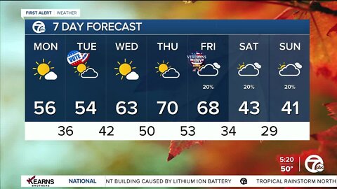 Detroit Weather: Bright and cool day