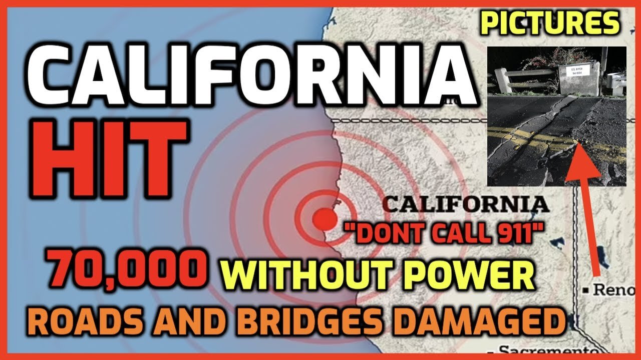 BREAKING: California HIT HARD - 70,000 WITHOUT POWER - Roads & Bridges DAMAGED!