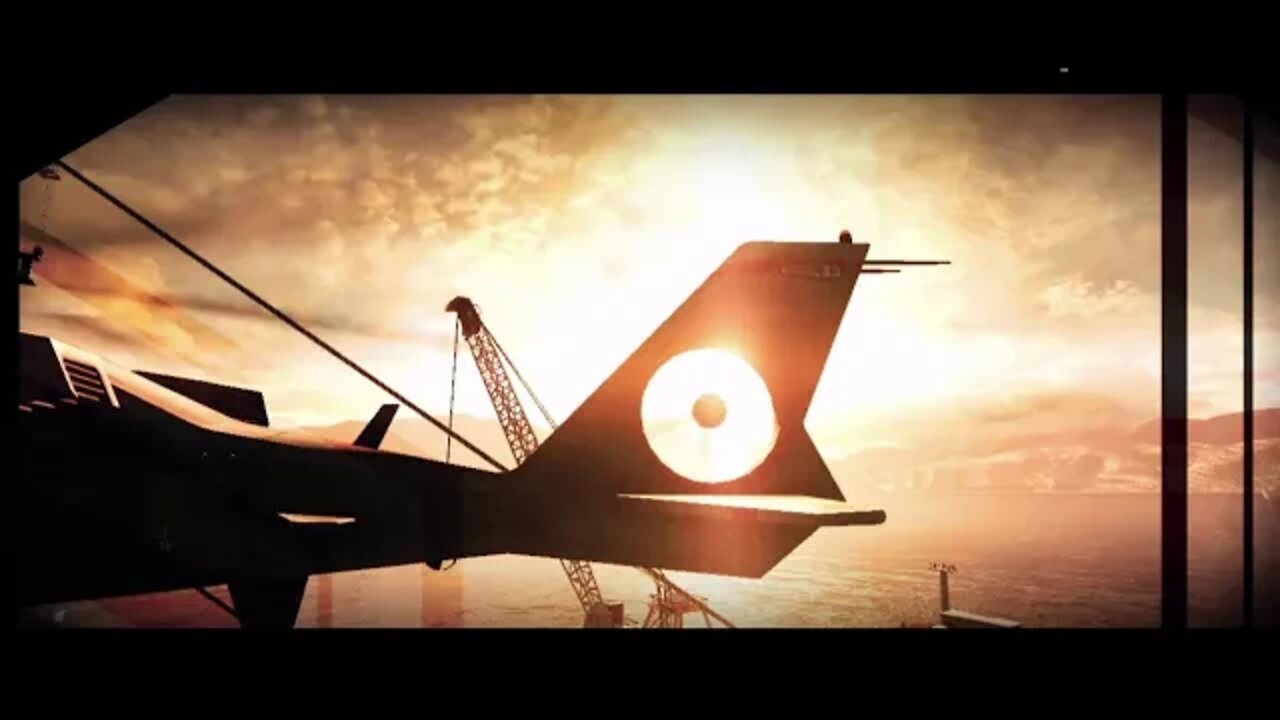 Air strike on the racing track.