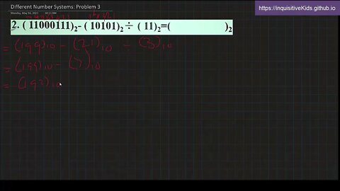 Converting Number Systems: Problem 3