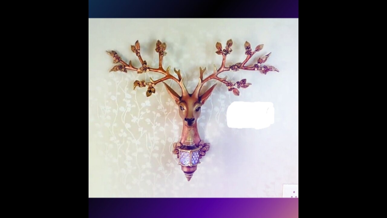 3D deer Head Wall lamp