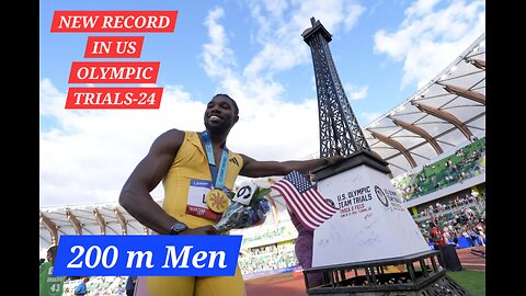 "Noah Lyles Blazes to New Olympic Trial Record!"