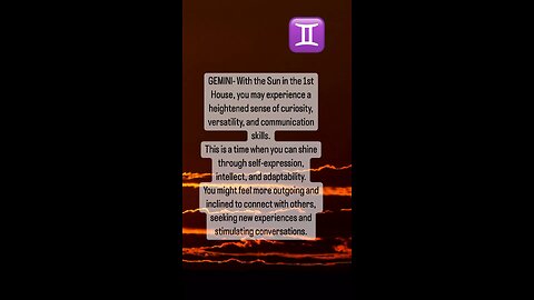 GEMINI ♊️ -SUN IN GEMINI TRANSIT #gemini #suningemini #vitality #energy #tarotary