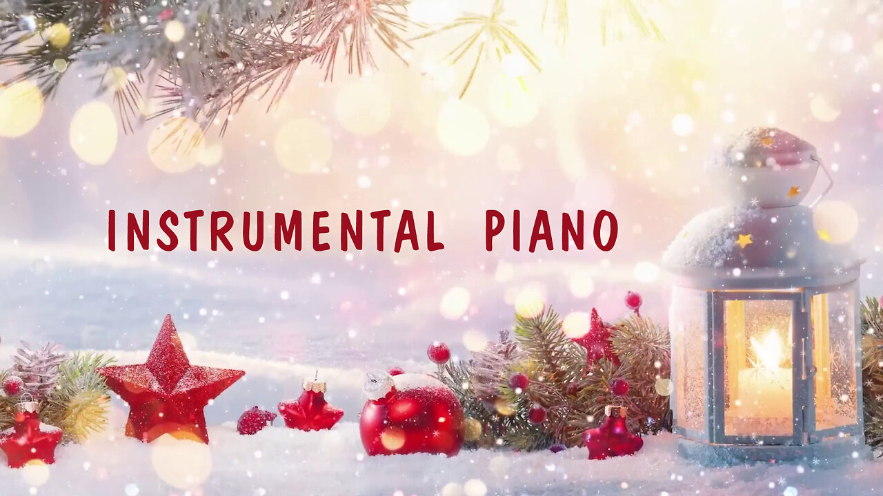 Winter Ambience Calm Peaceful Instrumental Christmas Music, Soothing Xmas Sound | 1 Hour