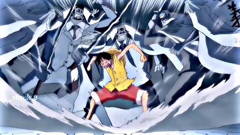 Luffy's unaware Conquerors Haki at Mrineford [HD]