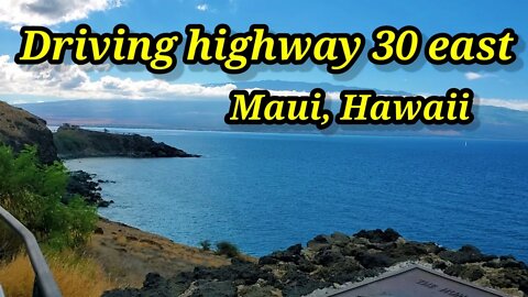 Maui, Hawaii-Driving along highway 30 east🇺🇸 June 2021