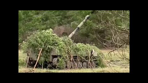 Self-Propelled Artillery "Gvozdika" Shell Ukrainian Positions In The Vicinity Of Popasnaya