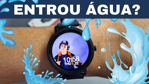 SMARTWATCH HW 21 FICOU NA ÁGUA POR 5 MINUTOS SERÁ QUE APAGOU TESTE DE RESISTÊNCIA