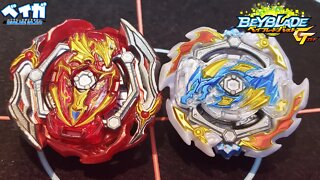 UNION ACHILLES .Cn.Xt+ RETSU vs ACE DRAGON .St.Ch ZAN - Beyblade Burst ベイブレードバースト