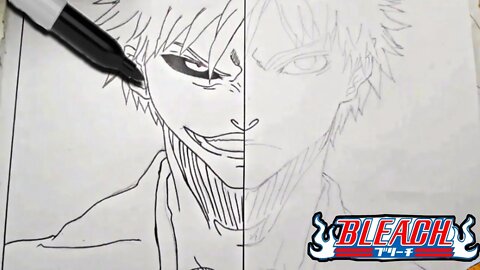 Drawing Ichigo and Hallow Ichigo + ulquiorra (BLEACH)