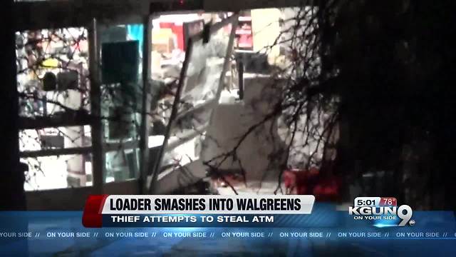 Man drives into Walgreens and attempts to steal ATM