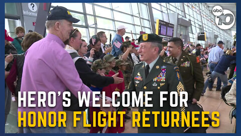 Honor Flight veterans get warm welcome at San Diego Airport