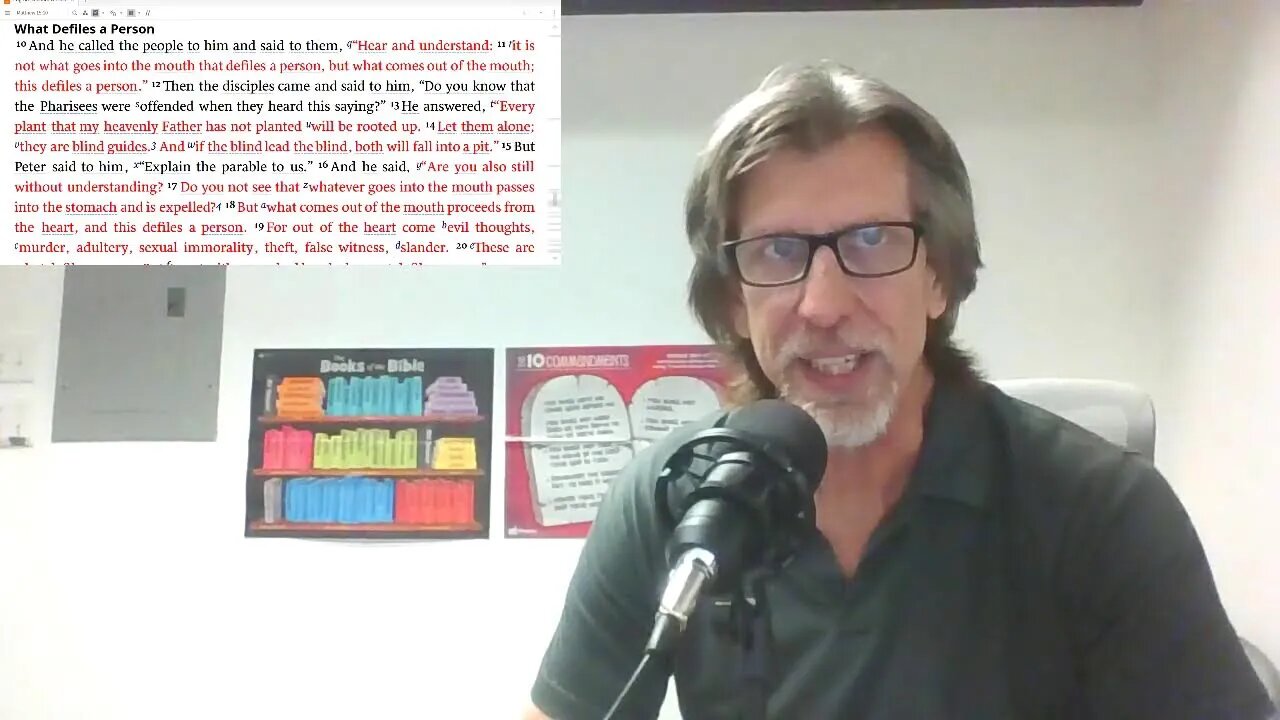 Matthew 15 what defiles a person