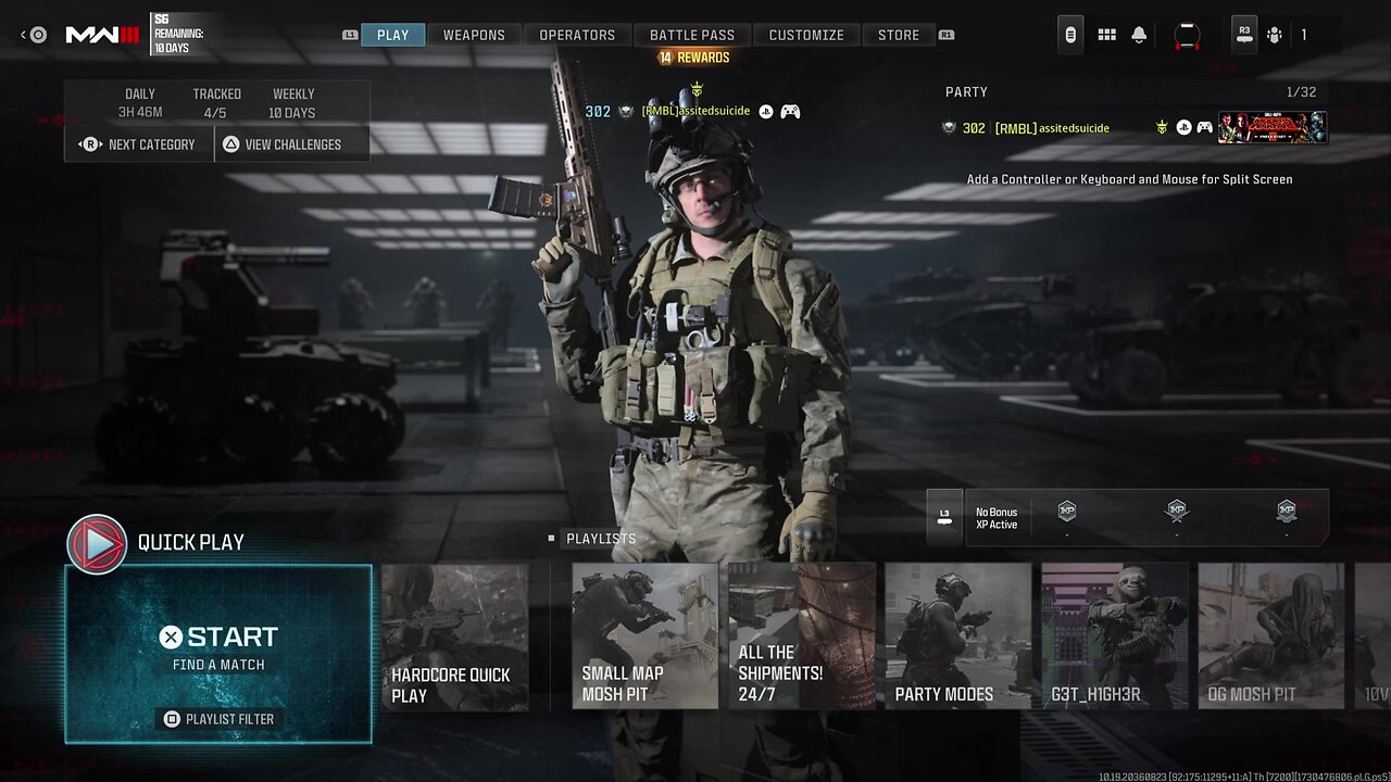 playing some Call of Duty with Brattygood_girl and chatting