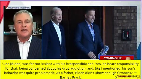 "Joe [Biden] was far too lenient with his irresponsible son. Yes, he bears responsibility for that