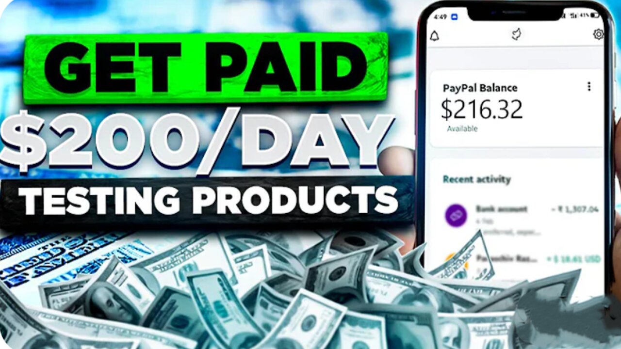 Get Paid to Test Products! Earn as much as $200 Per Day At Home | (Earn Money Online 2024)