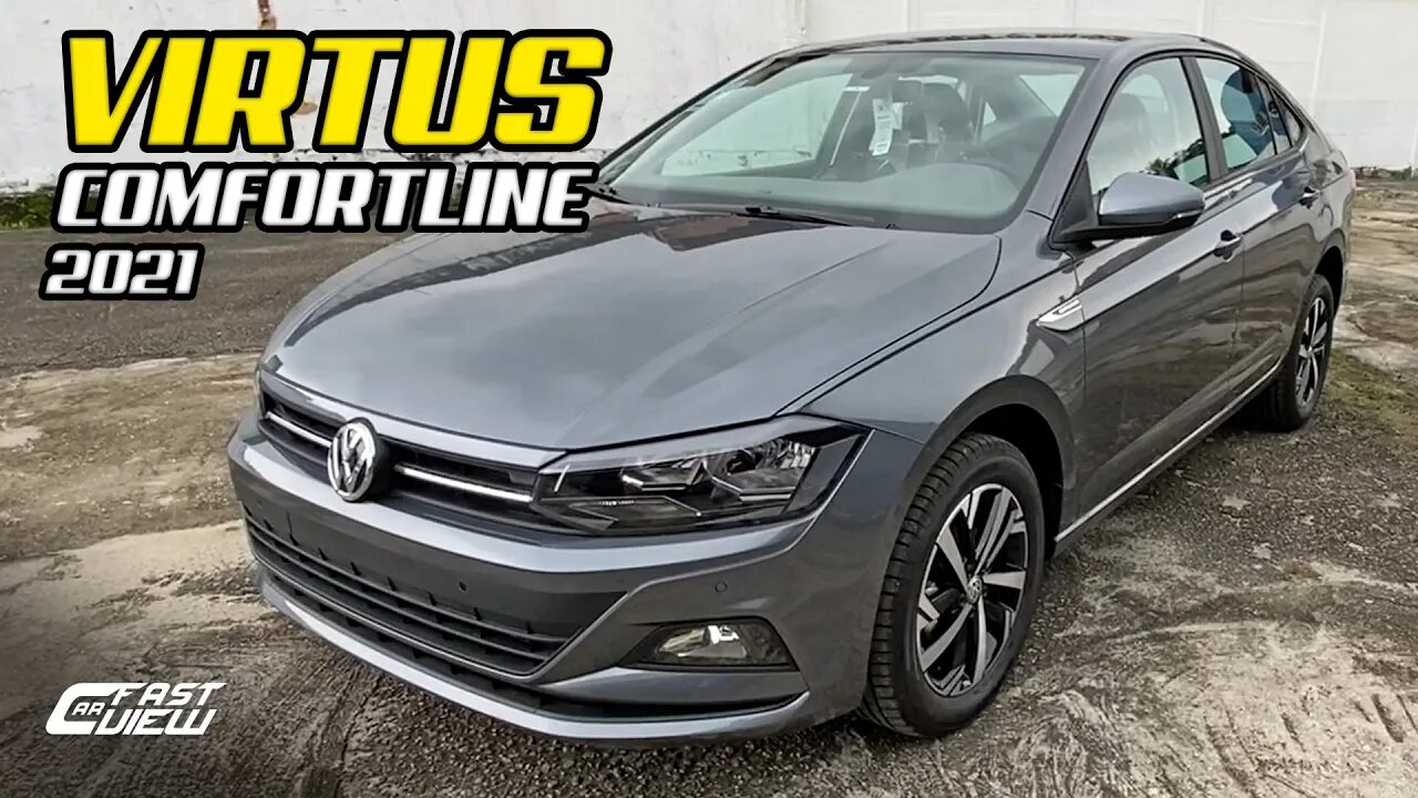 VOLKSWAGEN VIRTUS 1.0 TSI COMFORTLINE 2021! VERSÃO INTERMEDIÁRIA DO SEDÃ DA VW - Fast Car View