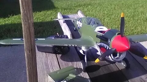 RC P-40 Crash. #crash