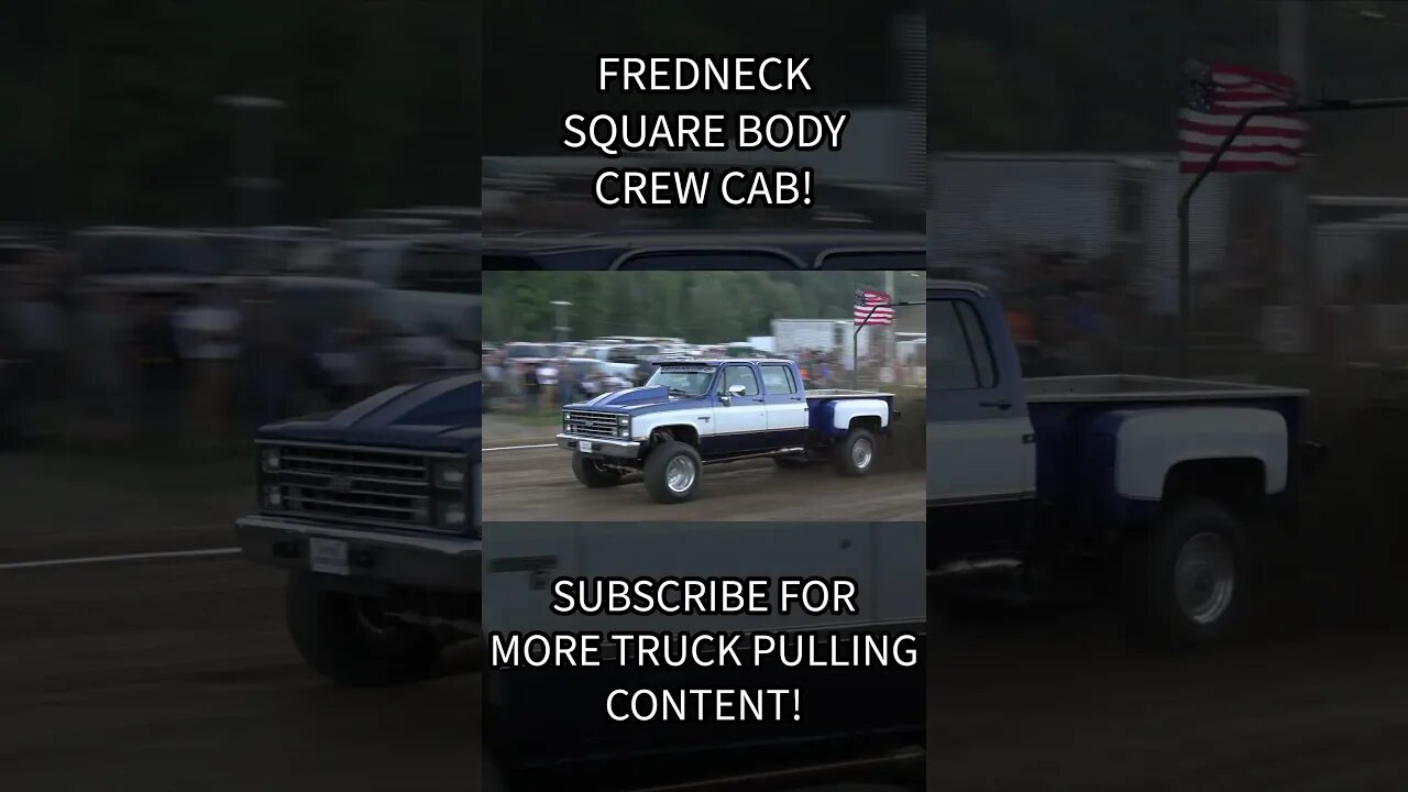 Squarebody Crew Cab Pulling Truck! #truckpull #truck #truckpulls