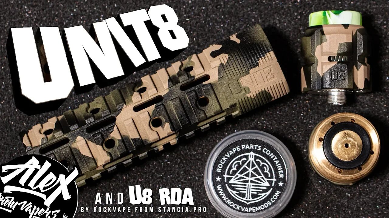 ВСЁ ПО-НОВОМУ l RockVape UNIT8 SOMALI CAMO LE & U8 RDA l from Stancia l Alex VapersMD review 🚭🔞