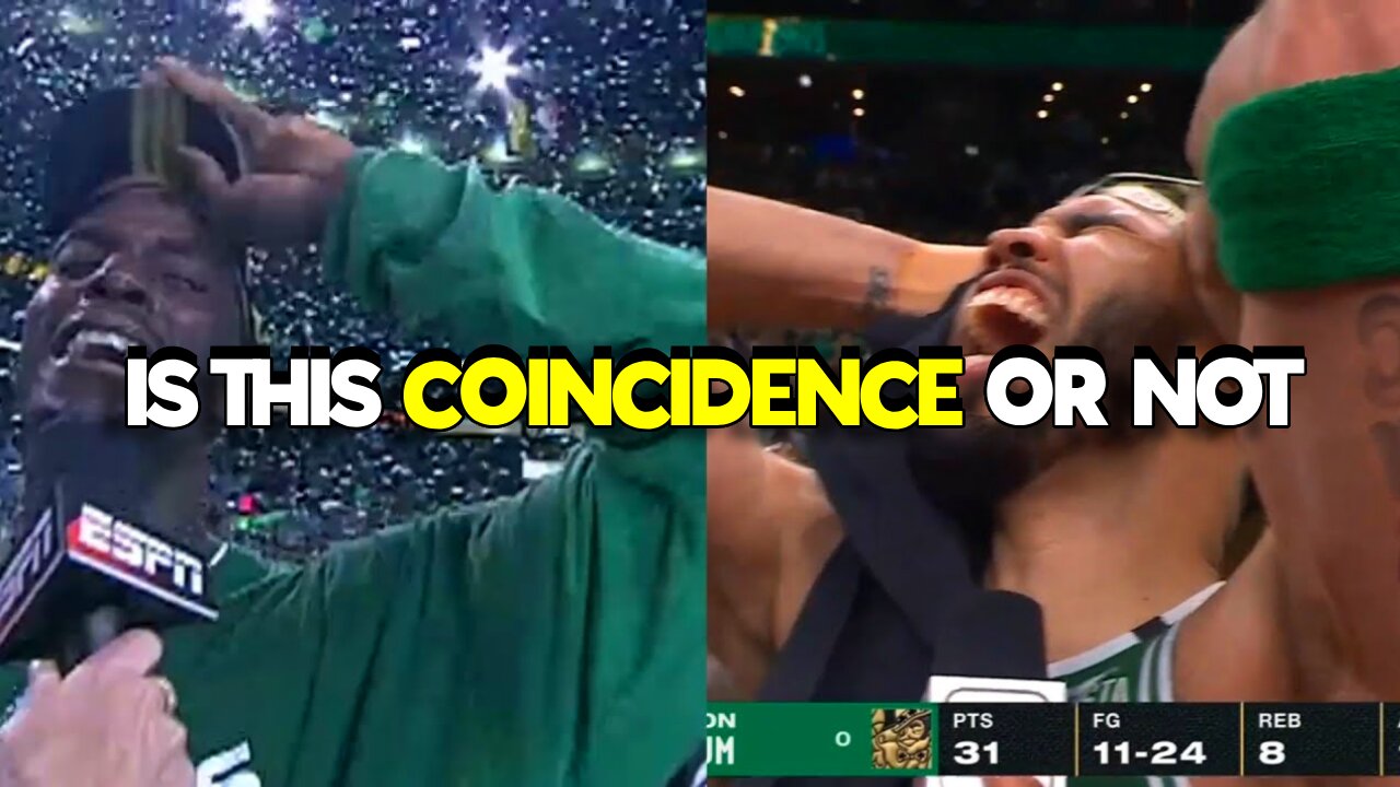 Jayson Tatum copying everyone after winning the NBA Championship 😂