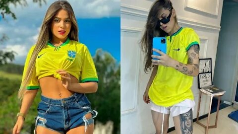 RAISSA OLIVEIRA E LARISSA LEITE TRISTES COM A DERROTA DO BRASIL