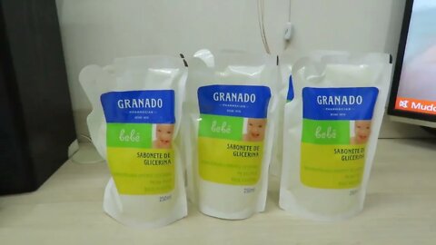 6x Granado Bebê Sabonete Líquido de Glicerina Refil 250mL