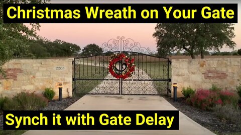 Set a Gate Delay to Decorate your Gate! ✅ Add a Wreath to Your Swing Gate Without Crashing it! 💥