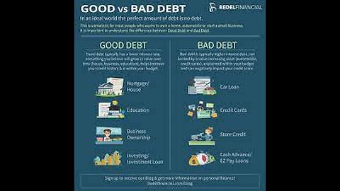 Good debt vs Bad debt. Why its important
