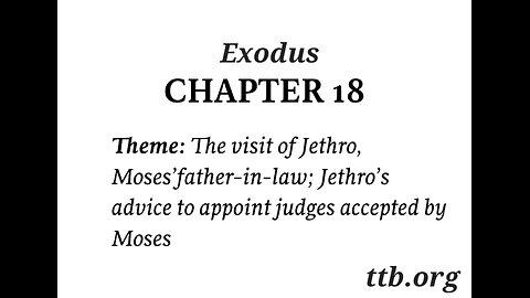 Exodus Chapter 18 (Bible Study)