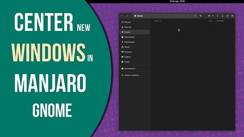 How to Center New Windows in Manjaro Gnome