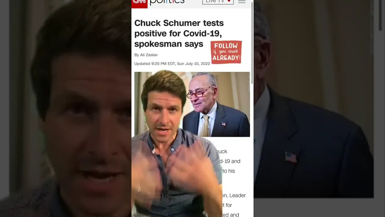 #chuckschumer tests positive for #covid19 even fully #vaxxedandboosted