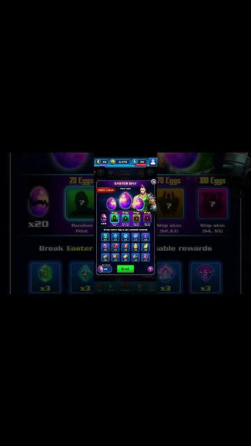 Galaxy Attack Alien Shooter - Easter Day 2023 egg break items