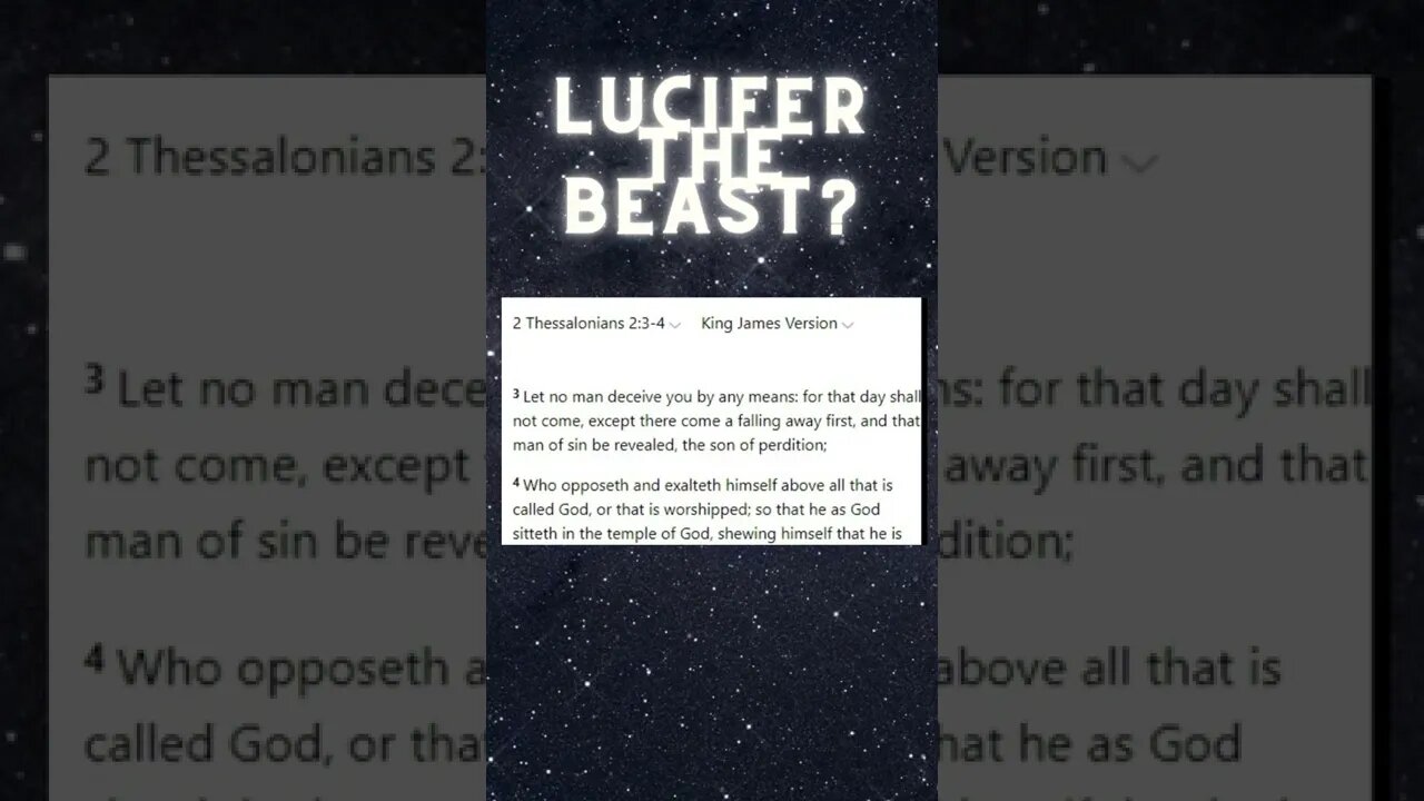 Is Lucifer the beast? #shorts