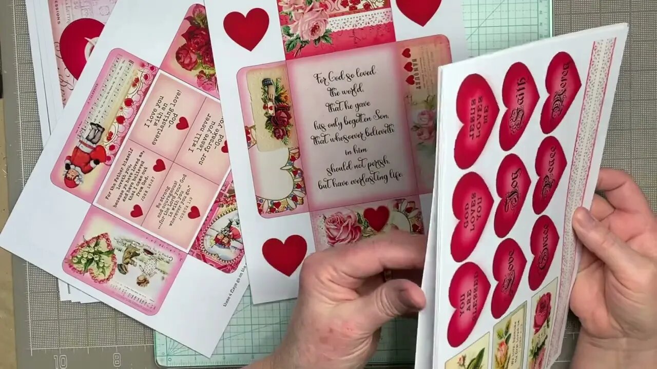 #1 God's Valentine Mini Journal-preview of pages