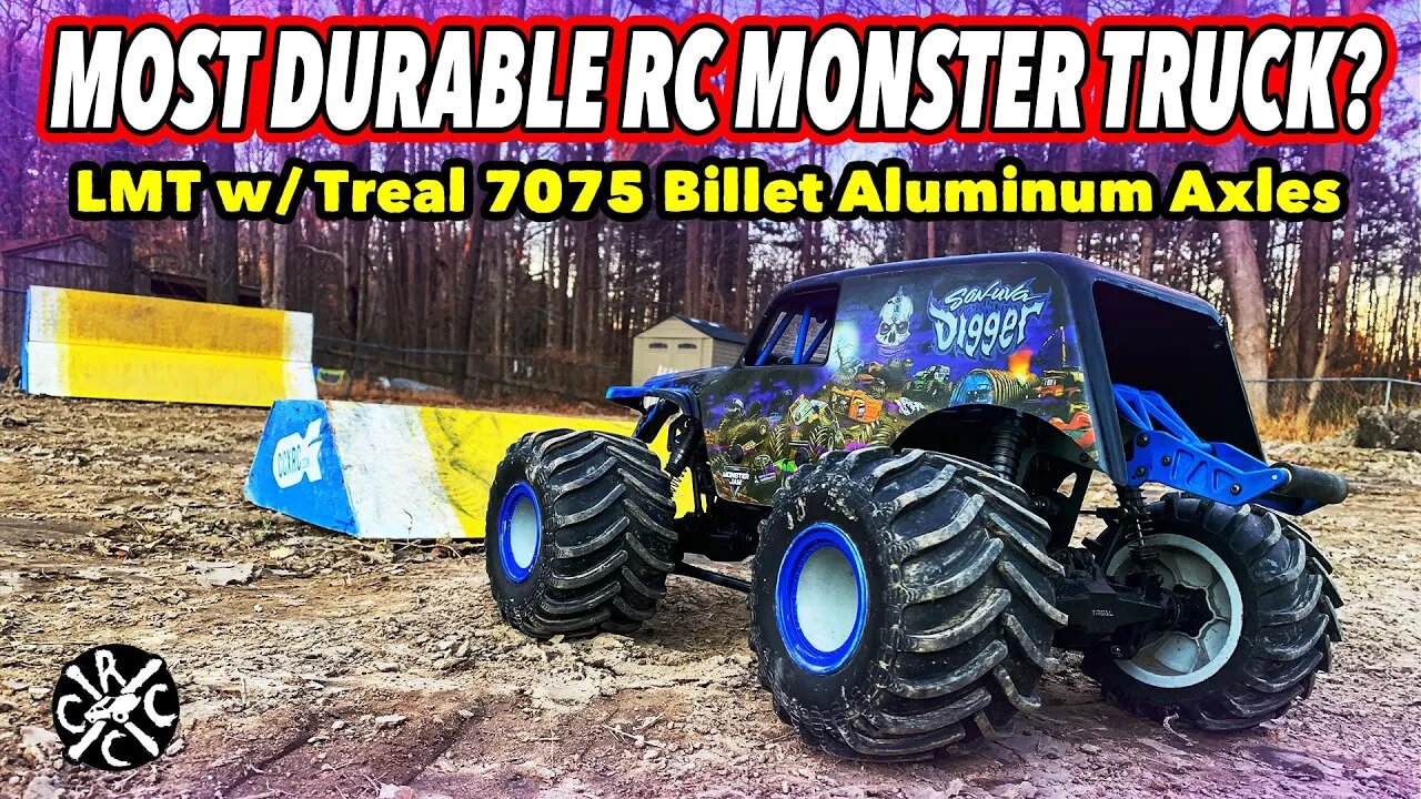 Most Durable RC Monster Truck? Losi LMT With Treal 7075 Billet Aluminum Axles