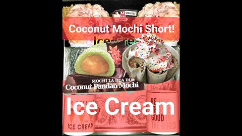 Coconut Pandan Mochi Ice Cream Short!