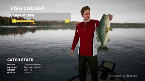 Fishing Sim World Level 19 part 3 Catching three Bass under 4 minutes Again!