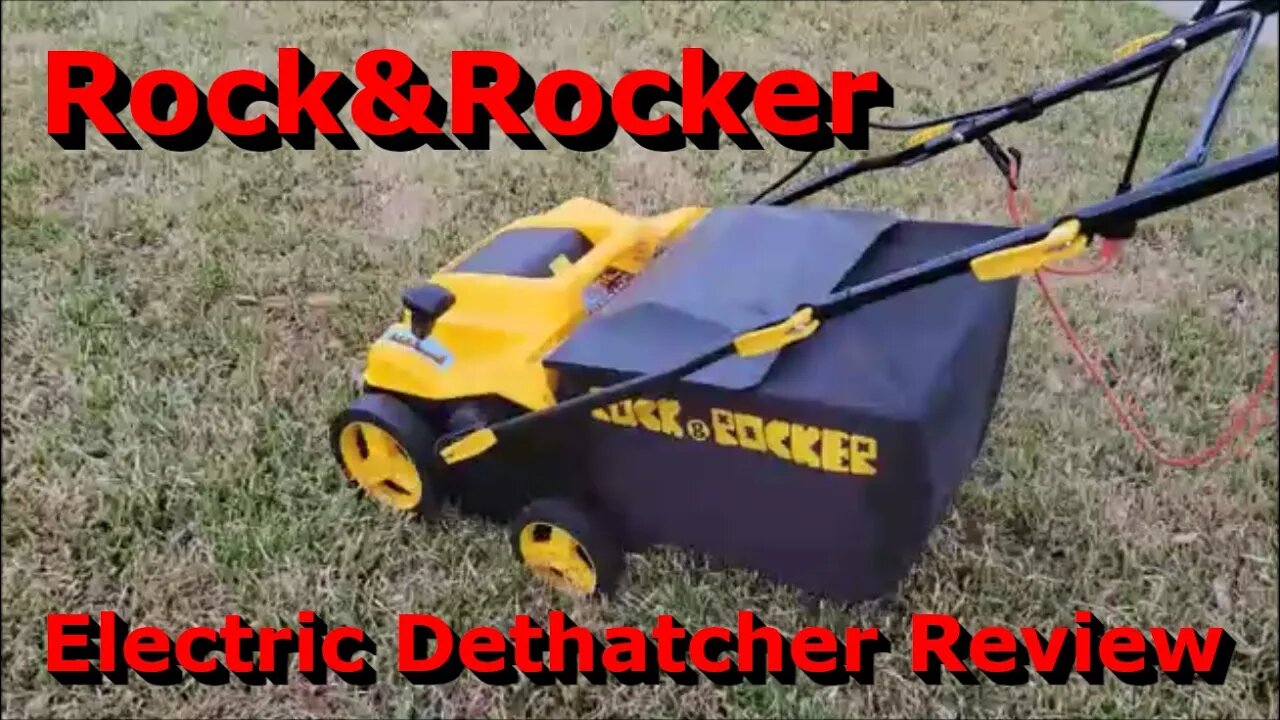 Rock&Rocker Electric Dethatcher Scarifier - Assembly and Use Review